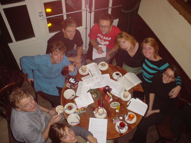 redactie van het Historisch Cafe in 2004